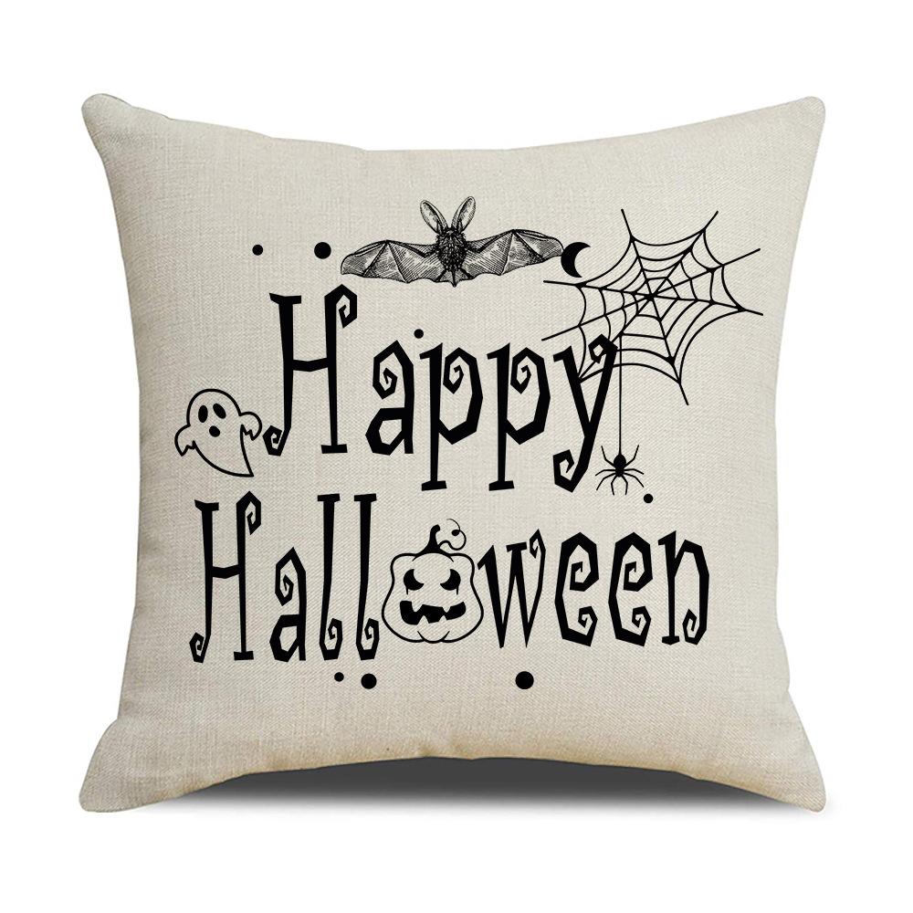 Halloween Printed Pillow Polyester Printed Home Living Room Sofa Decoration Cushion Cover Bedroom Pillow Cover