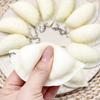 Simulated Dumpling Squeeze Toy with Bead Chain Stress Relief Slow Rising Dumpling Sensory Fidget Toy Keychain Backpack Hanging Decoration