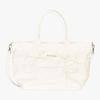 Fairliar Golf Ribbon Shirred Boston Bag (Ivory)