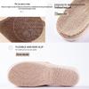 Four Seasons Unisex Breathable Linen Slippers - Sweat-Absorbent, Odorless, Silent On Wood Floors