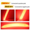 Forklift LED Red Line Truck Safety Light Bar Red Light Safety Working Warning Lamp Side Line Marker Lights 12V-24V 1pc