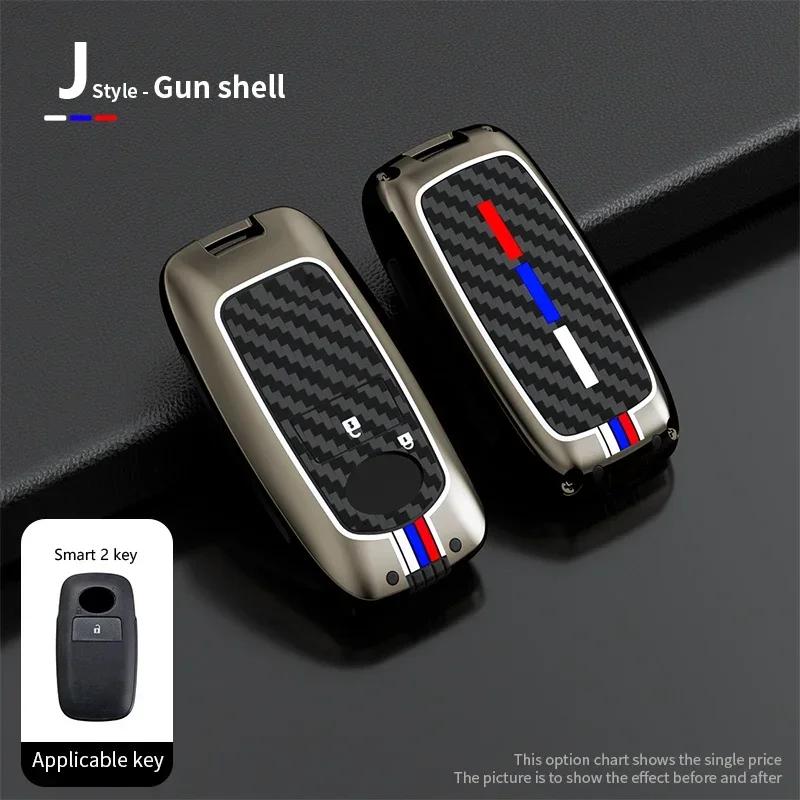 ACI4 Zinc Alloy for Toyota Yaris Ativ Raize Veloz Avanza Rush Perodua Daihatsu Malaysia Smart Remote Car Key Case Cover Keychain
