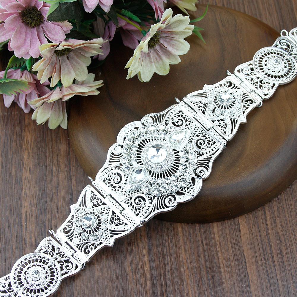 Culoare Aurie Cureaua Femei Cristal Cureaua Bijuterii Nunta Lanț pentru talie Mireasa Bijoux Cadou