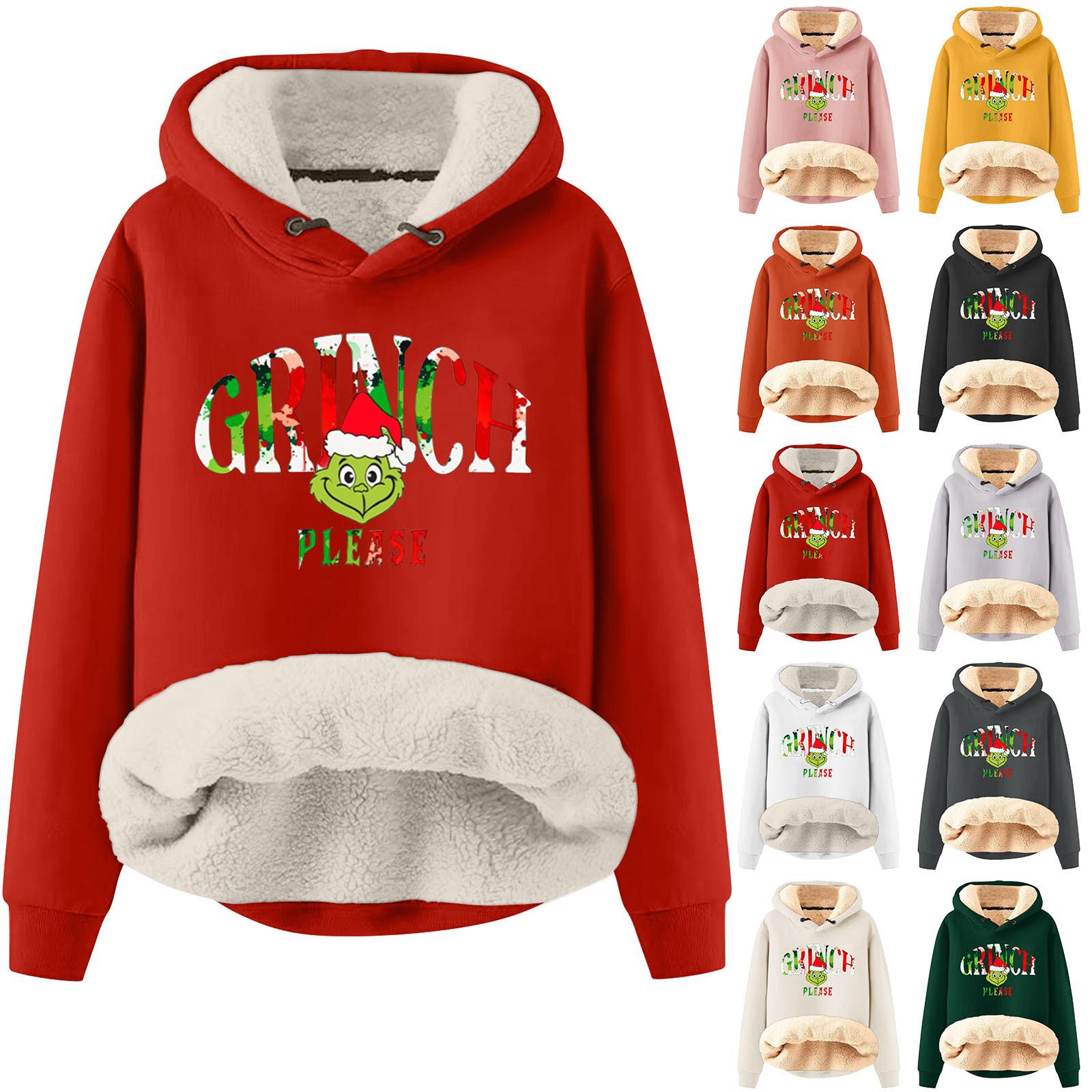 

Женский модный плюшевый и утолщенный теплый свободный пуловер с капюшоном с капюшоном