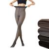 Women Fleece Lined Tights Winter High Waist Plus Size Leggings Sheer Warm Pantyhose Fake Translucent Thermal Thick Tights for Dresses Date Party Wear