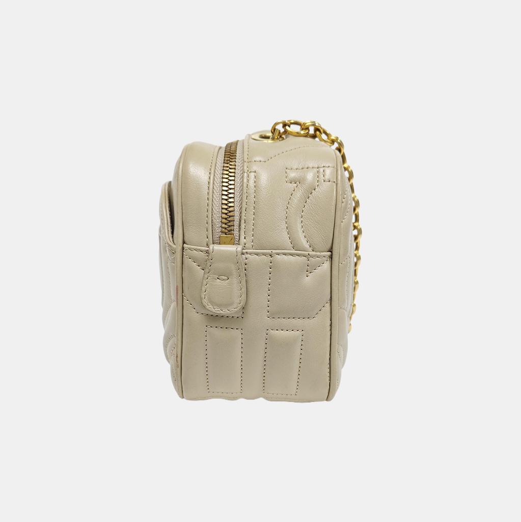 [Pre-Owned] Gancini Series Small Calfskin Shoulder Crossbody Bag - Very Good #6C80S1