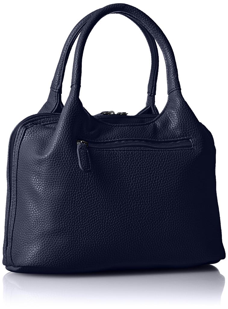 OFS Women's Navy Tote Bag, 1802-4J74-01, 3-Layer Construction with Multiple Pockets