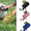 Waterproof Pet Dog Poop Bag Dispenser Zipper Storage Bag Portable Pet Waste Bags Carrier  Dog