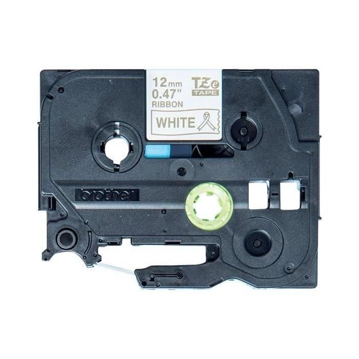 Ruban BROTHER - TZER234 - Or sur Blanc 12mm - Qt 1