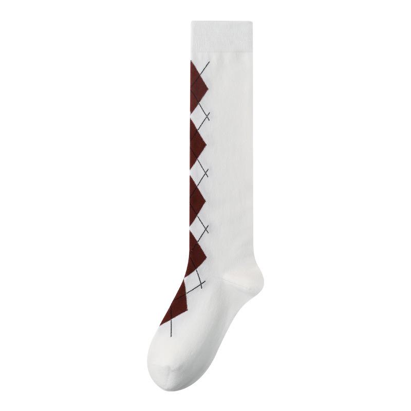 

Серые аргайловые гольфы до колена в корейском стиле для женщин – стройнящие и стильные для весны, осени и зимы. One Size (35-39)