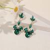Tassel Long Earrings With Geometric Zircon Stones For Women Summer