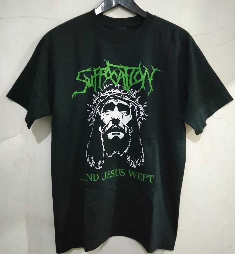 Rare! Suffocation Jesus Wept Cotton Shirt Unisex Tour S to 5XL DO233 Unisex T-Shirt S