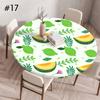Round Table Cover for Kitchen Dining Table Waterproof Stretchable Tablecloth Stain-Resistant Round Table Mat Wedding Party Home