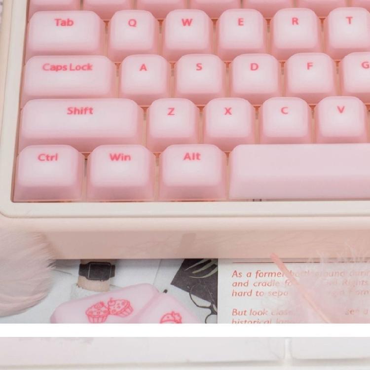 ABS Silicone Gamings Keycaps 115Key Mechanical Keyboards Jelly Puddings Translucents Keyset Small Keyboards Keycaps