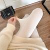 Verdickte weiße Basishose - Japanischer süßer JK-Stil Milchweiß & Off-White Dicke Strümpfe für Damen
