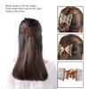 Ladies Party Hair Styling Double Slide Stretchy Flower Beads Clip Hiar Comb Cip