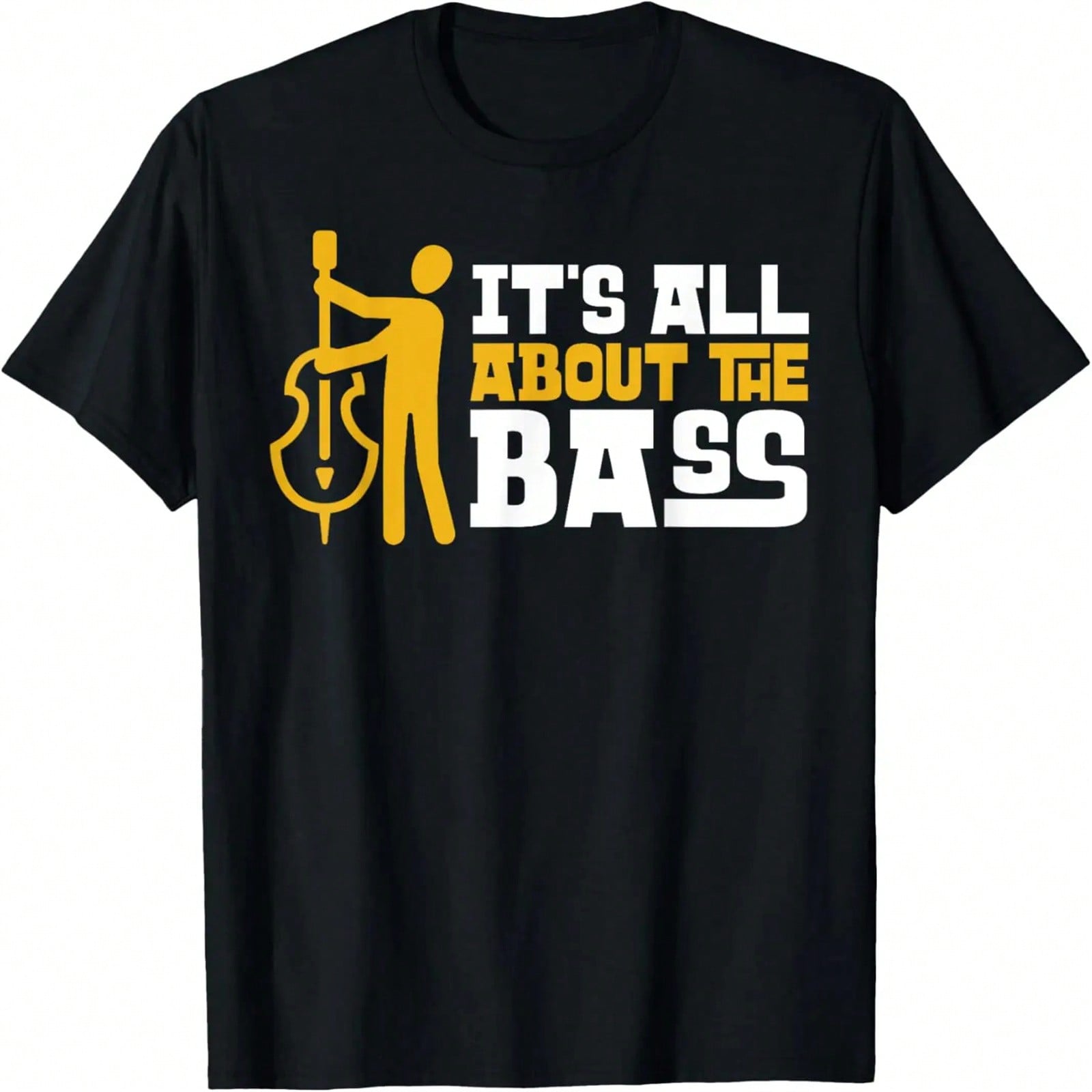 Cool Graphic Jazz Lovers Upright Bass Player Design T-Shirt S разноцветный