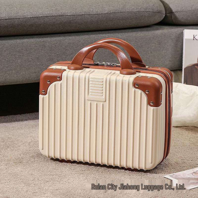 14-Inch Handheld Mini Travel Makeup Case with Password Lock