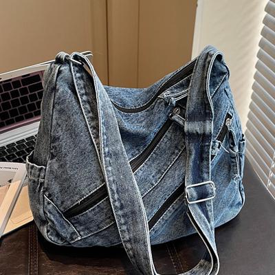 Niche Denim Bag Women's Tote Bag Large Capacity Fashion Shoulder Bag High Value Large Bag