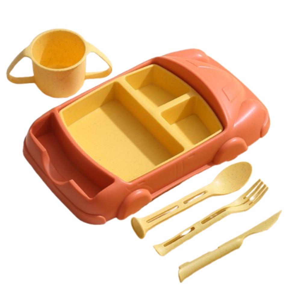 Cartoon Children's Tableware Set Detachable Kid's Lunch Plate Feeding Food Tray  Kindergarten