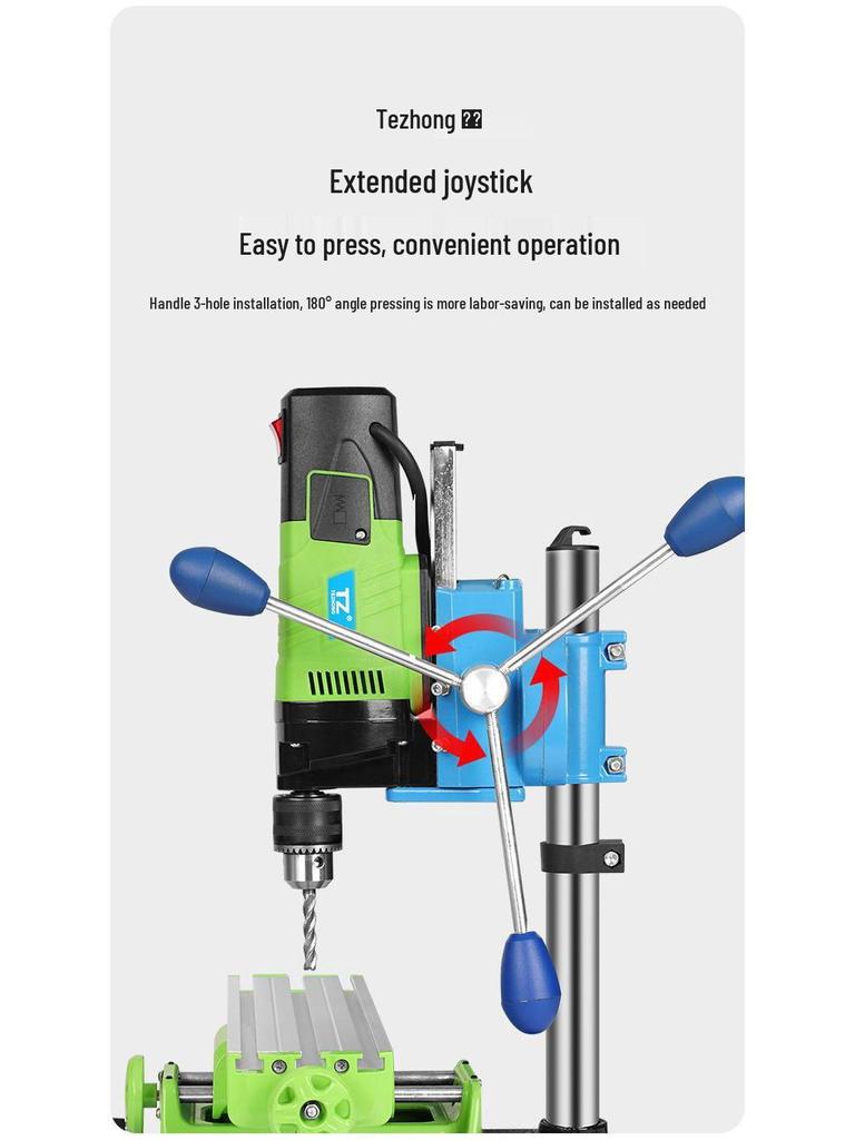 220V Precision Industrial Bench Drill: Mini Multifunctional High-Precision Electric Drill Press for Household Use