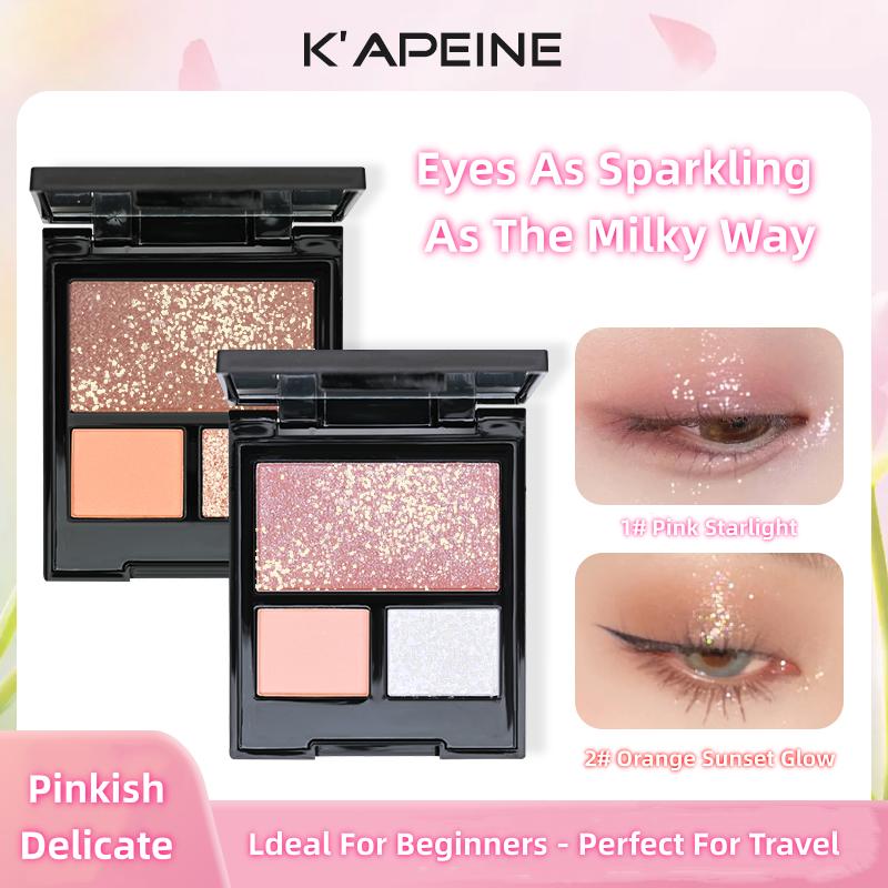 Punk Smokey Matte Glitter Eyeshadow Palette with 9 Cool Toned Colors