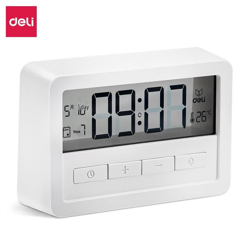 Deli 8856 Smart Bedside Electronic Clock белый