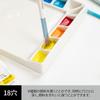 MEEDEN Ceramic Mini Watercolor Palette, 18 Holes & Large Mixing Compartments, Easy to Clean, White, 20.3 x 1.9 x 14 cm