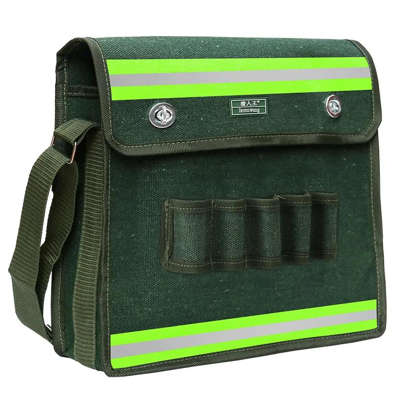 Canvas Electrician's Tool Bag Canvas Thickened Large Multi-function Repair Wear-resistant Labor Insurance Oxford Bag Tool Bag