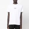 STONE ISLAND FW22 Solid Color Letter Logo Printed Loose Casual Short Sleeve T-Shirt Men Tops White 77152NS91-V0001