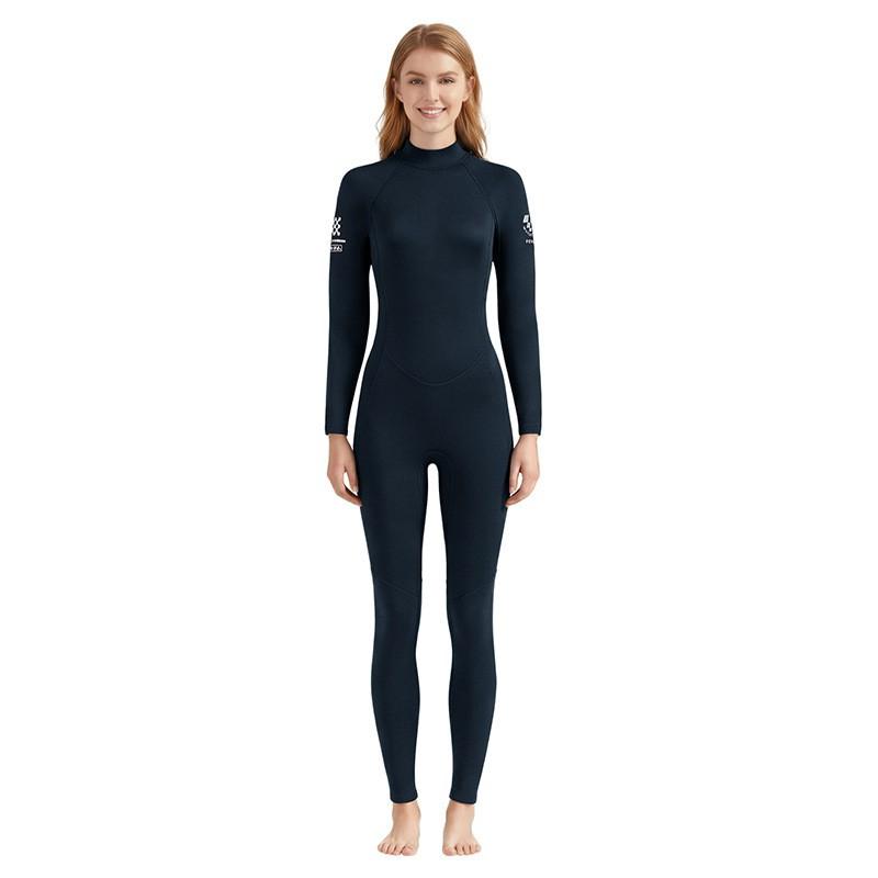 Muta Completa da 3mm Donna Termica in Neoprene Muta da Subacquea Snorkeling Surf Costume da Bagno Uso Estivo Invernale