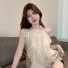 Summer Chic Off-Shoulder Floral Halter Top for Women
