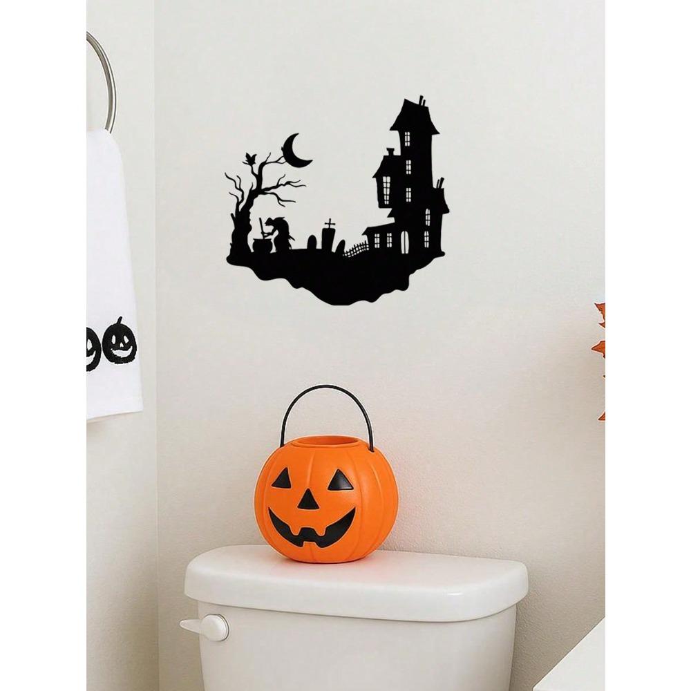 Modern Metal Wall Art Decor - Eerie Halloween Silhouette for Indoor Outdoor Yard Sign, Room Decoration, Gift