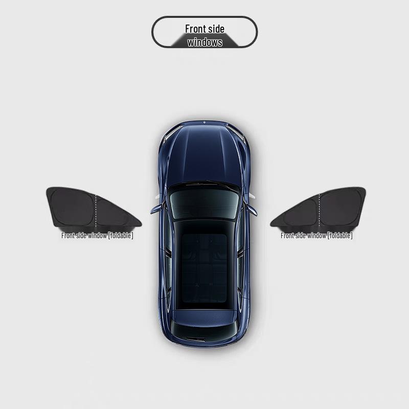 AITO New M8 Car Sunshade Set: Front Windshield & Second Row Side Windows Privacy Curtains