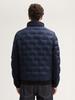 Demi-season Jacket Tom Tailor Hybrid Lightweight Quilted Jacket with a Hood and Stand-up Collar In Sky Captain Blue (1044092_10668)