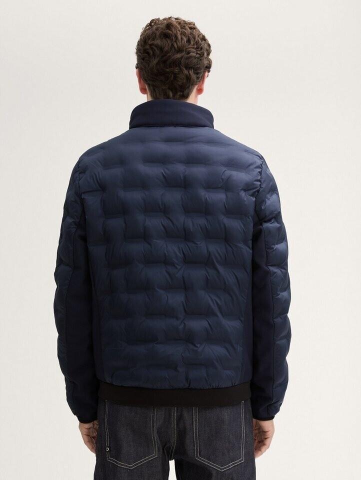 Demi-season Jacket Tom Tailor Hybrid Lightweight Quilted Jacket with a Hood and Stand-up Collar In Sky Captain Blue (1044092_10668)
