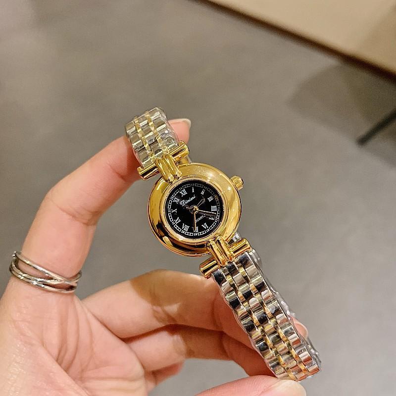 Retro Roman Scale Temperament Women S Simple Women S Light Luxury Waterproof Steel Belt Quartz Women S Watch