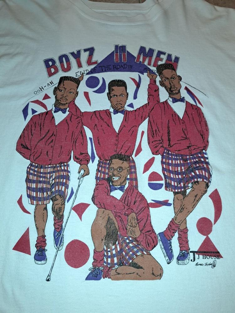 

Boyz II Men Gift For Friends White T-Shirt Cotton All Size Unisex T-Shirt L
