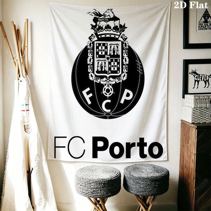 FC Porto Wall Hanging Printed Fabric Blanket Decorative Tapestries for Bedroom Living Room Home Decor