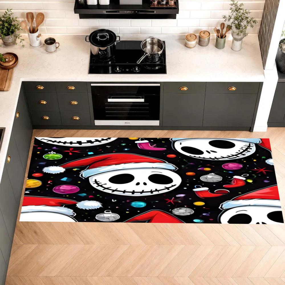 American Gothic Halloween Kitchen Floor Mat Long Strip Mat Antislip Machine Washable Suitable For Bathrooms Laundries Home Decoration Carpets