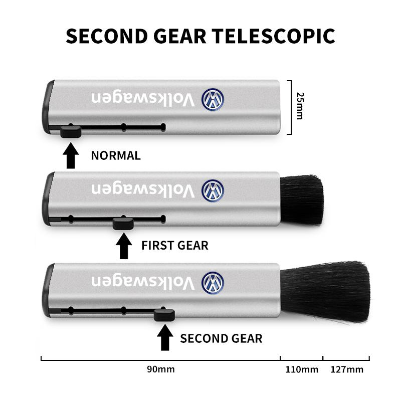 Car Air Conditioner Outlet Clean Brush Dust Remover Accessories For Volkswagen Golf-4 5 6 7 Bora Jetta POLO MK4 MK6 Bora Passat B5 B6 Superb