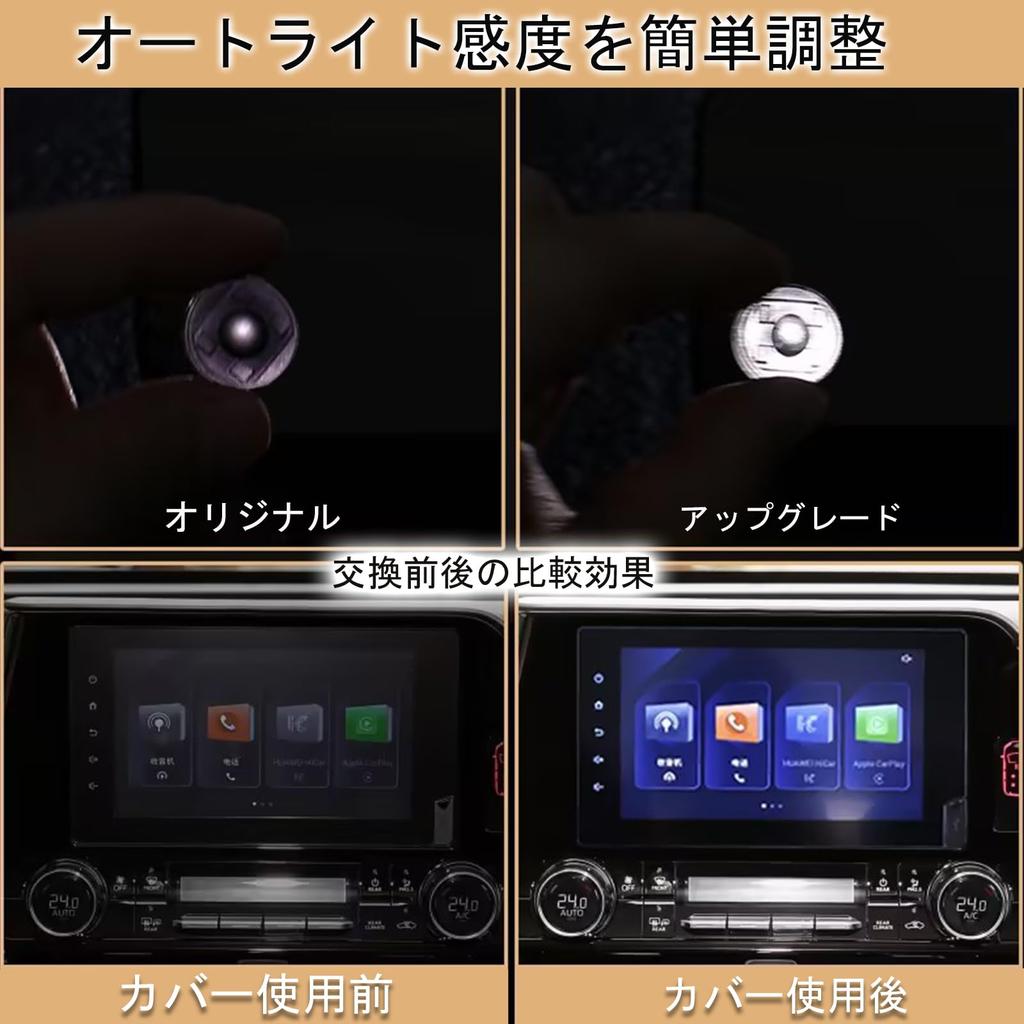 Cobertura do Sensor de Luz Automático MINGYI TECH, Translúcida, Iluminação Automática, Cobertura Toyota Daihatsu Lexus, Toyota