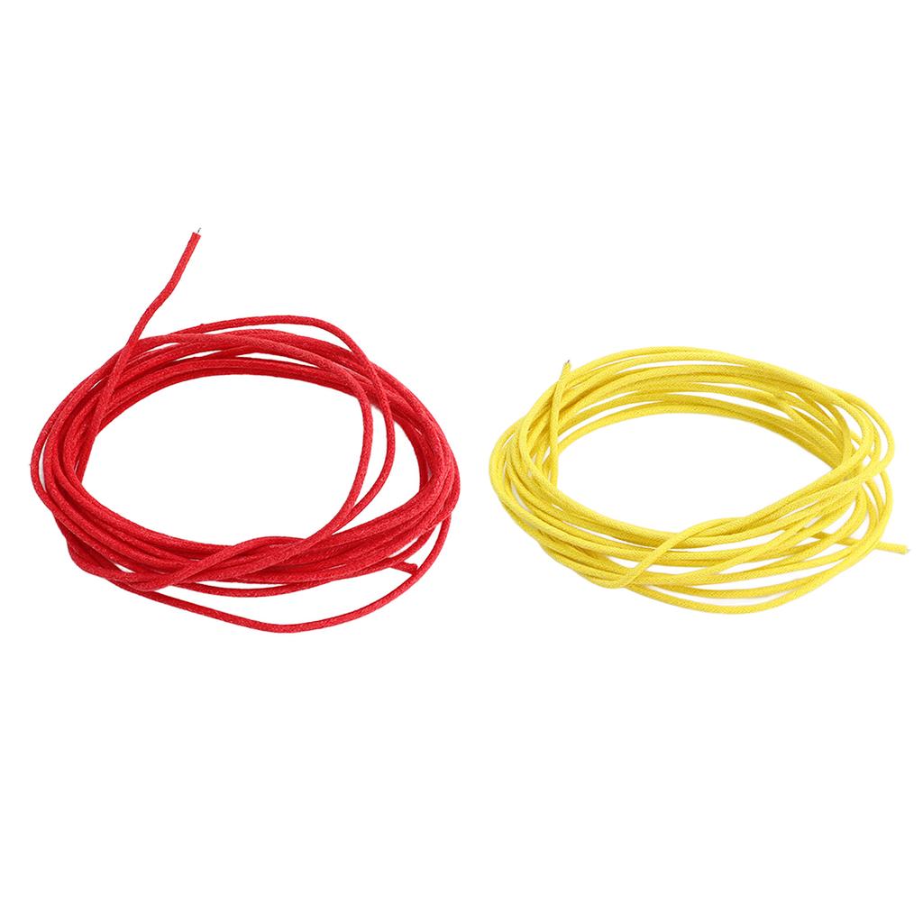 Guitar Metal Cable Metal Retro Style Professional Delicate Guitar Wire Red Yellow