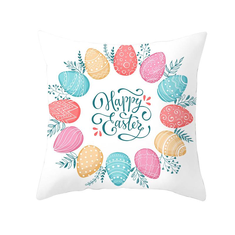 New Easter Bunny Pillow Cover Festive Home Decor Pillow Cover