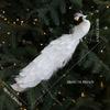 Colorful Christmas Bird Ornaments Glitter Feather Simulation Peacock  Parties Supplies