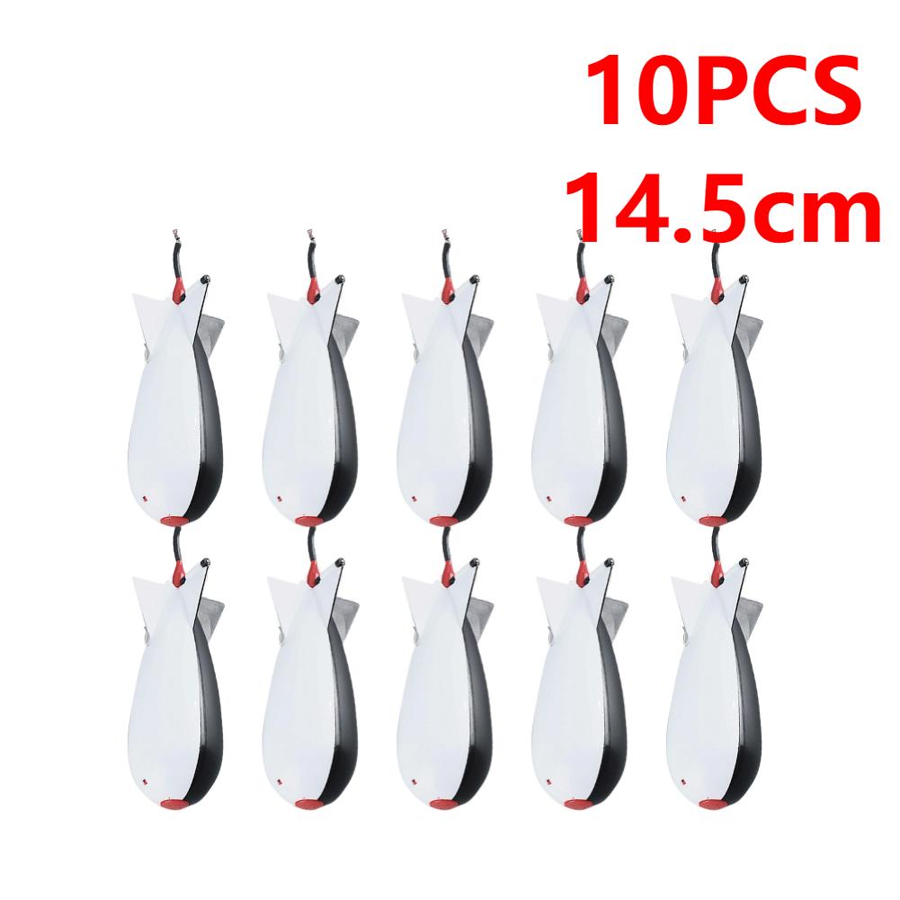 2-10 Stück Karpfenfischen Raketen Futterkörbe 14,5cm 19cm Bombarden Schwimmer Köderhalter Behälter Pellet Futterkörbe Positionierangelwerkzeug