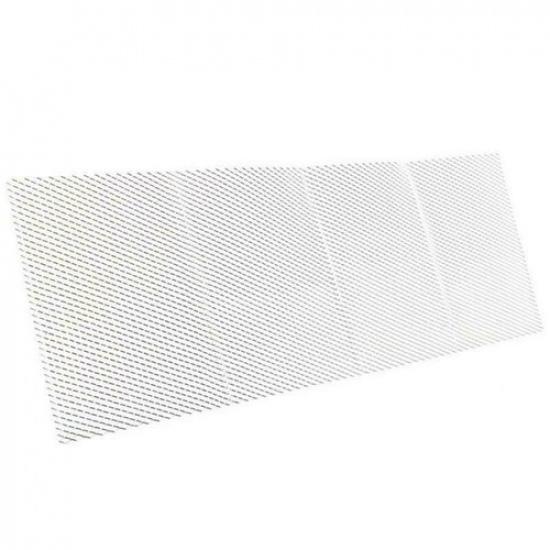 Silver Rhombus Aluminium Car   Mesh Vent Tuning Grille Net 0.31"×0.63" Mesh