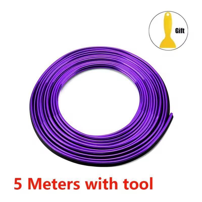 5M Linia Dekoracyjna Listwa Samochodowa Stylizacja Samochodu Listwa Wykończeniowa Elastyczna Do Drzwi Samochodowych Konsoli Środkowej Deski Rozdzielczej Akcesoria Wnętrza Samochodu