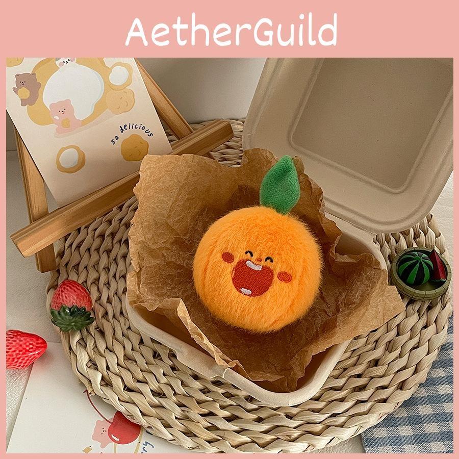 Cherry Watermelon Mini Fruit Plush Doll Keyring Girls Gifts Bag Decor Pendant