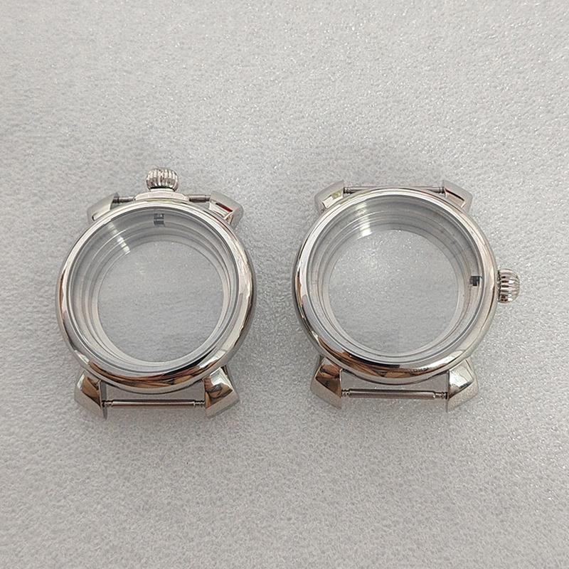 40Mm Watch Case For Nh35 Stainless Steel Case Mineral Glass For Nh35 Movement 3/12 O'Clock Watch Case Watch Accessories